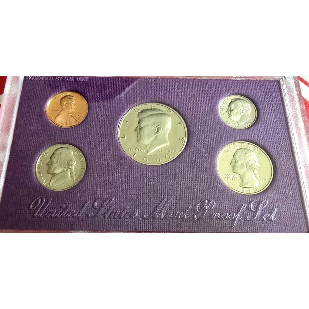 1990 S clad set United States Mint Proof Set Original Government Packaging - Picture 2 of 6